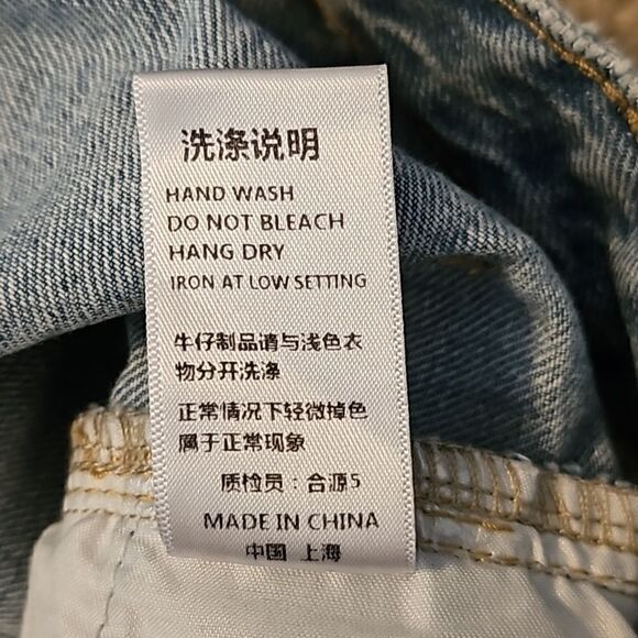 Boutique Boyfriend Style High Waisted Denim Short Jeans S - Picture 4 of 6